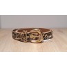 Cinturón Animal Print, color dorado y negro