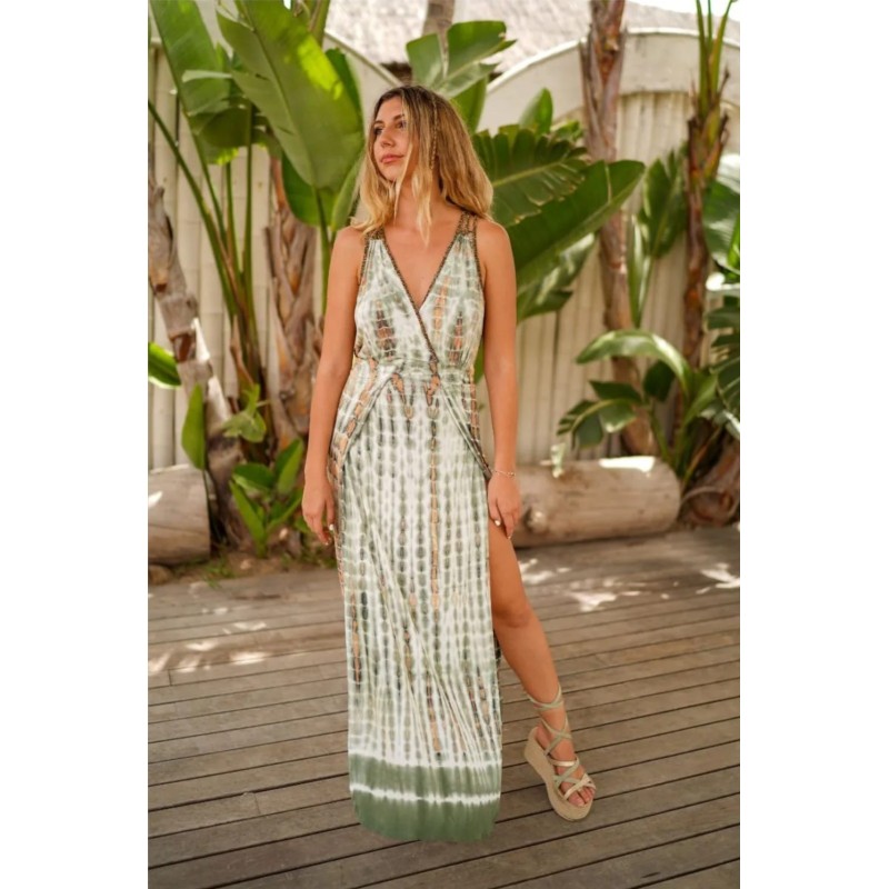 Vestido largo Eucalipto, talla unica