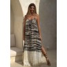 Vestido largo abstract Morgan, talla unica