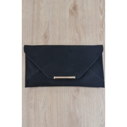 Cartera de mano Ante, colores negro, roja y fucsia