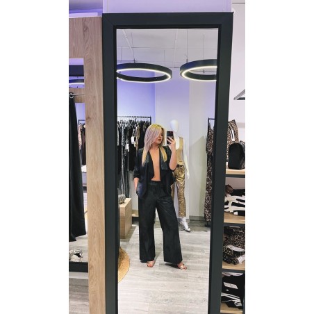 Pantalon polipiel colo negro