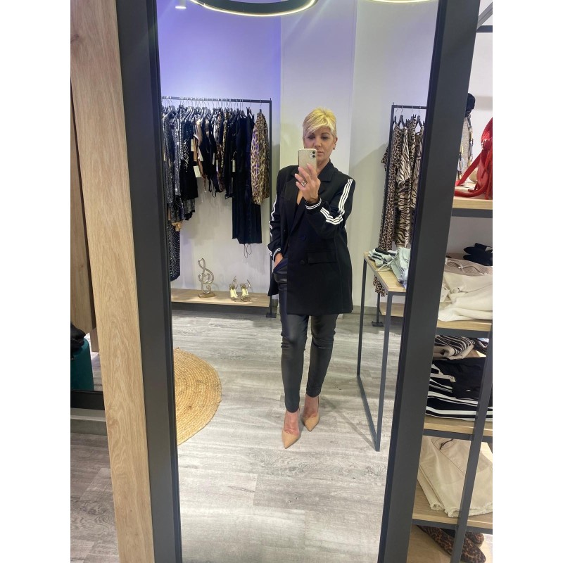 Blazer Rayas Lateral