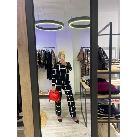 Pantalon lana cuadros