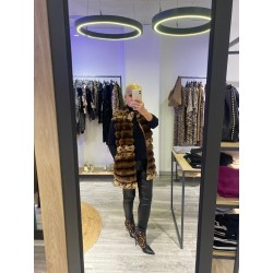 Abrigo sin mangas Pelo