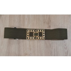 Cinturón elástico, color Caqui