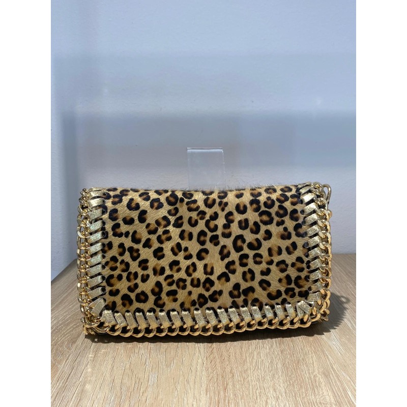 Bolso piel animal print