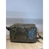Bolso piel serpiente doble