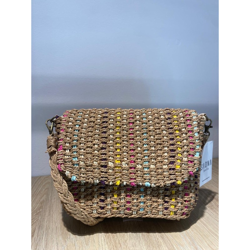 Bolso rafia palma