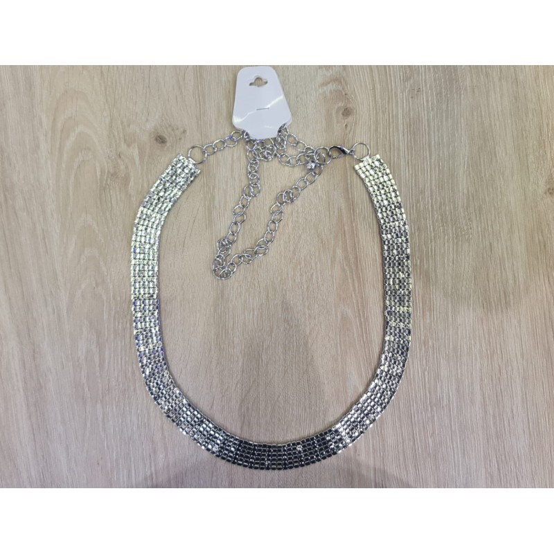 Cinturón Circonita, color plata