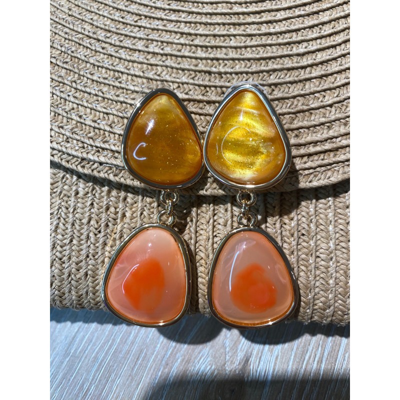 Pendientes Túnez Naranja