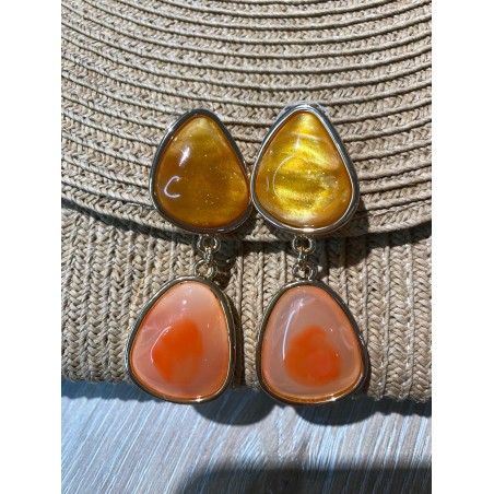 Pendientes Túnez Naranja