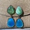 Pendientes Túnez celeste