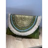 Cartera rafia  y pedrería Saona Verde
