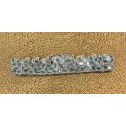 Choker plata  espejos  hojas