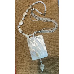 Colgante nácar y piedra de luna