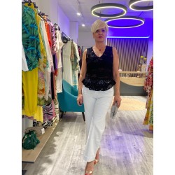 Pantalón Denim blanco