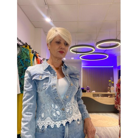 Cazadora Denim pedrería