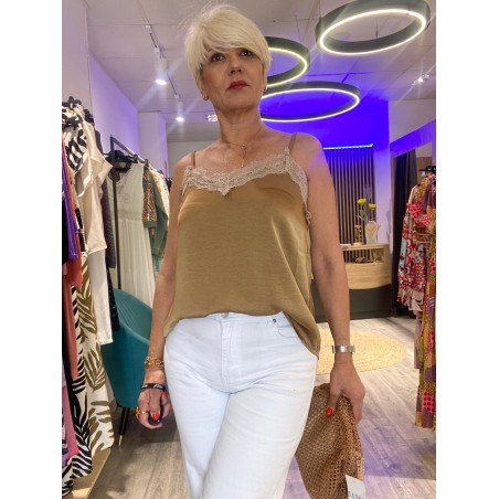 Top lencero dorado